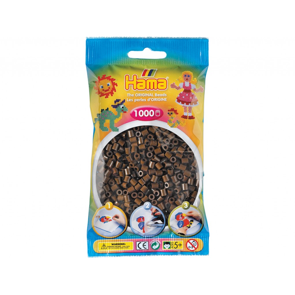 Hama Midi, 1000stk - 12 Brun