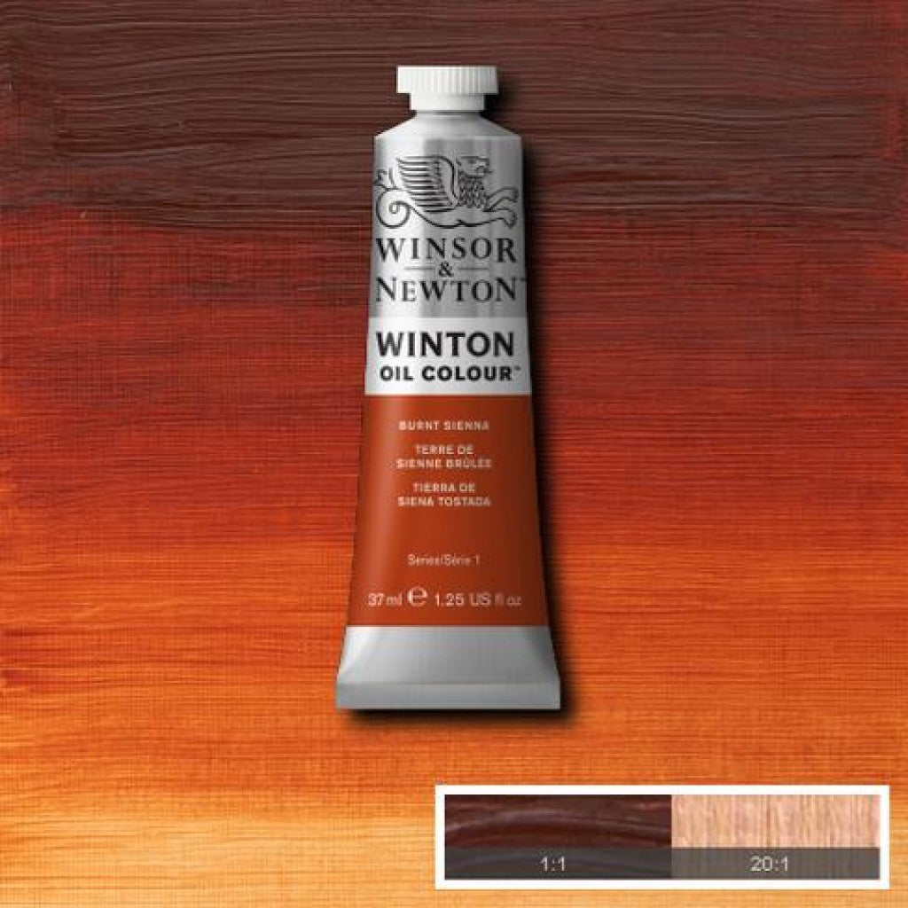 W&N - Winton Oil 37ml - 074 Burnt Sienna
