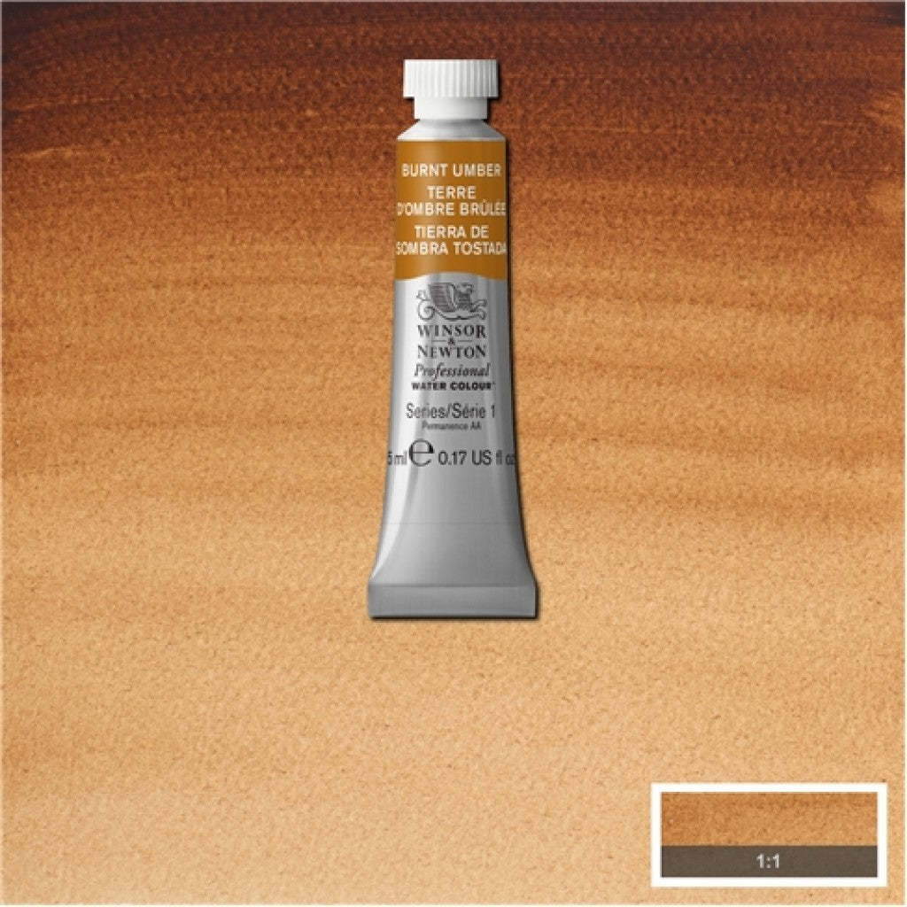 W&N - Artists Water Colour 5ml - 076 Burnt Umber