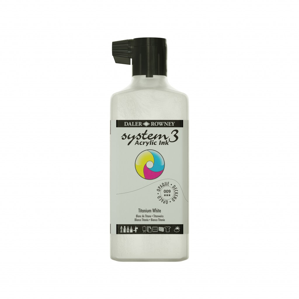 Daler Rowney - System3 Ink 180ml - 009 Titanium White
