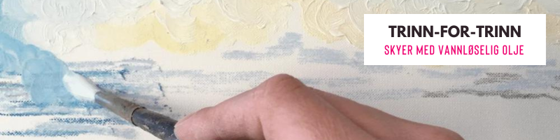 Trinn-for-Trinn - Skyer med Olje + Pastell