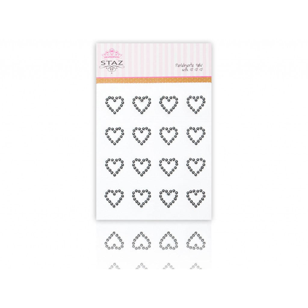 Staz Perlehjerte m/lim - Sølv 16st
