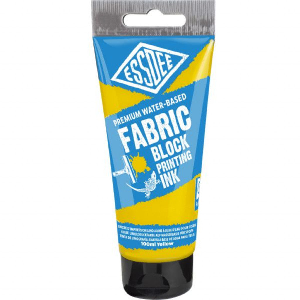Essdee Fabric Block Printing Ink - Yellow, 100ml