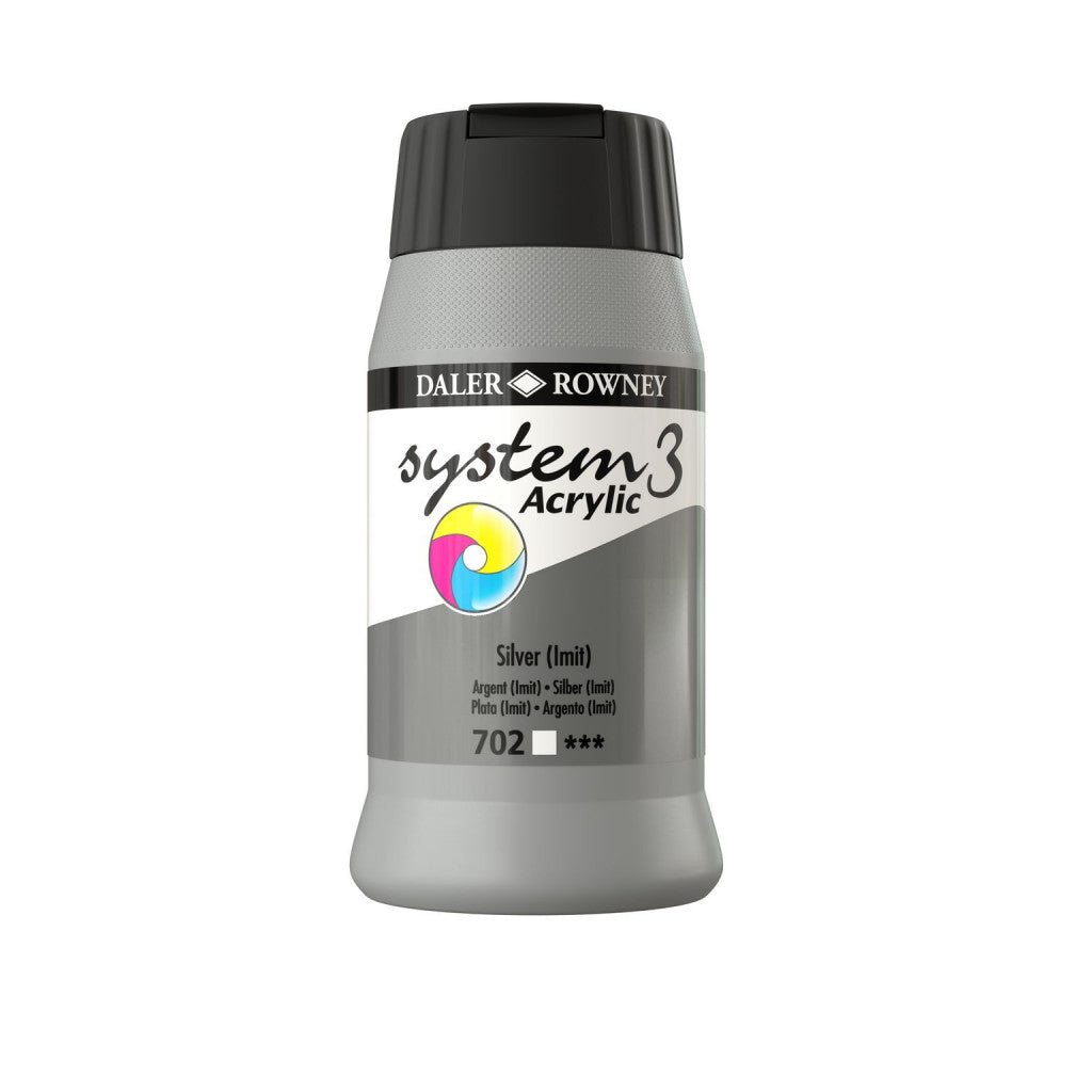 Daler Rowney - System3 500ml - 702 Silver Hue