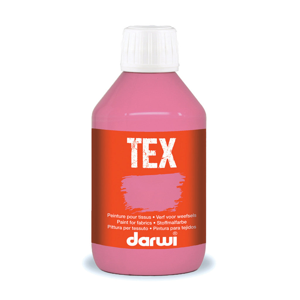 Darwi Textile Tekstilmaling 250ml - Rosa