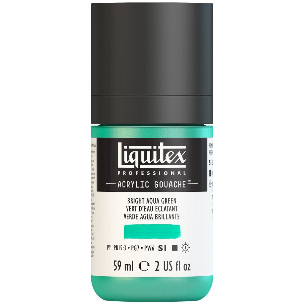 Liquitex Acrylic Gouache (matt) 59ml - 660 Bright Aqua Green  S1