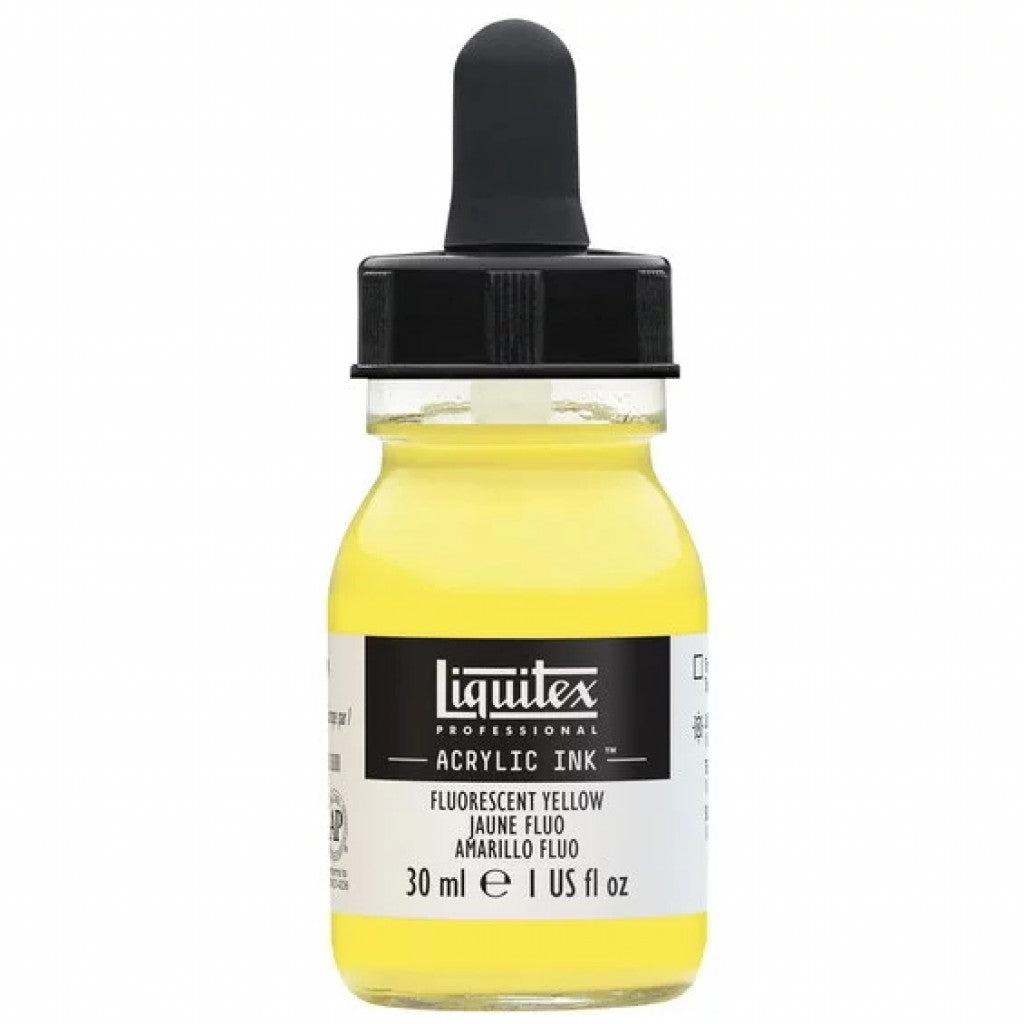 Liquitex Artists Acrylic Ink, 30 ml - Fluorescent yellow 981