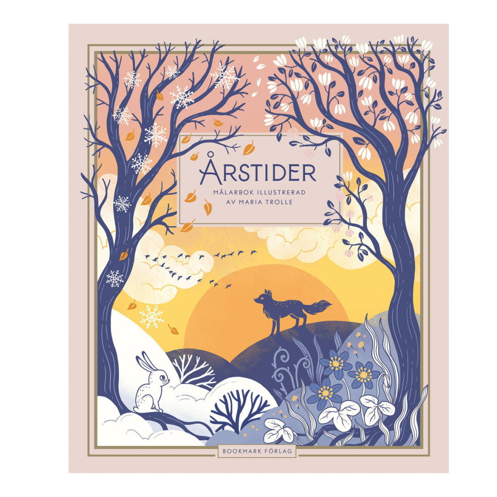 Malebok Årstider, Illustrert Av Maria Trolle, 85 Sider, 22×23 Cm
