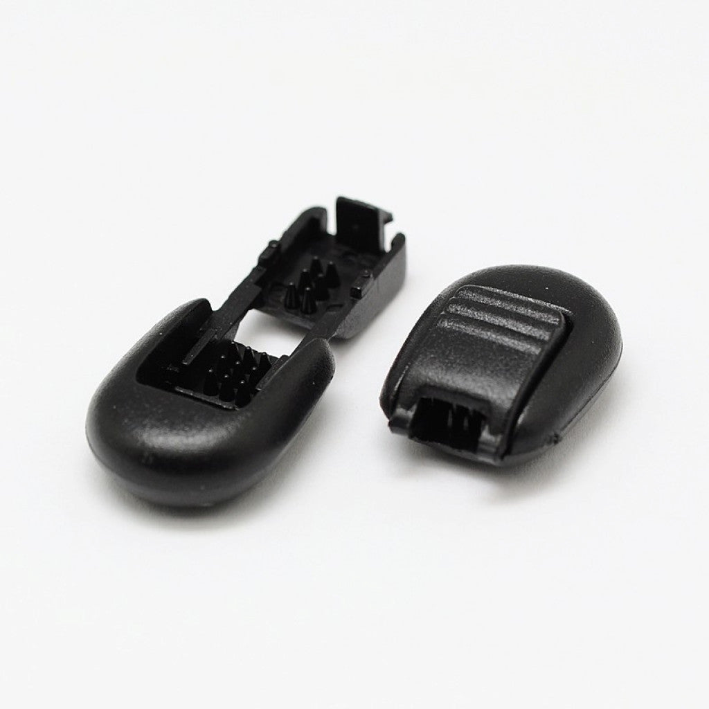 Endestykke til tau, 36x16x8mm - Svart