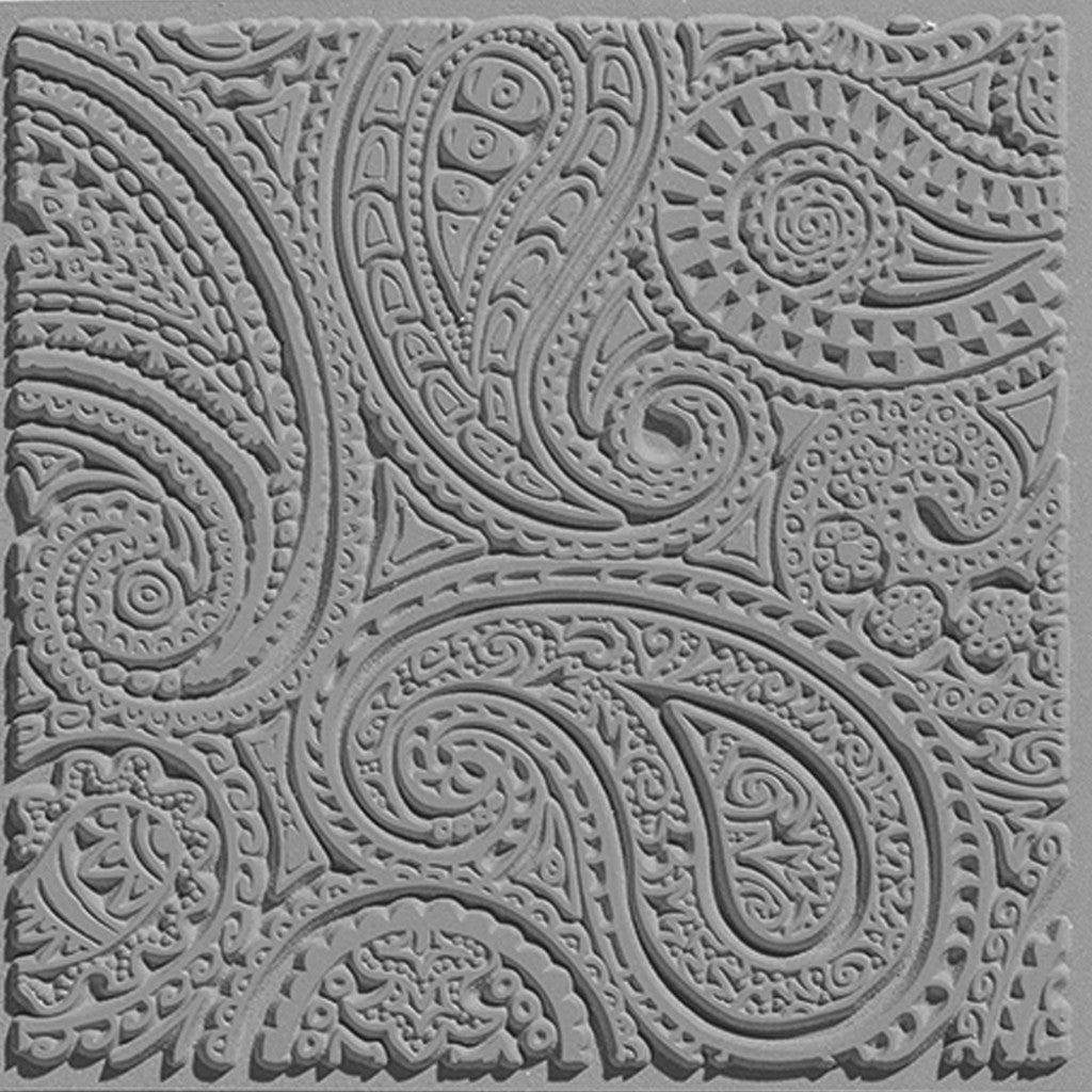 Cernit Texture Plate, 9x9cm - Paisley