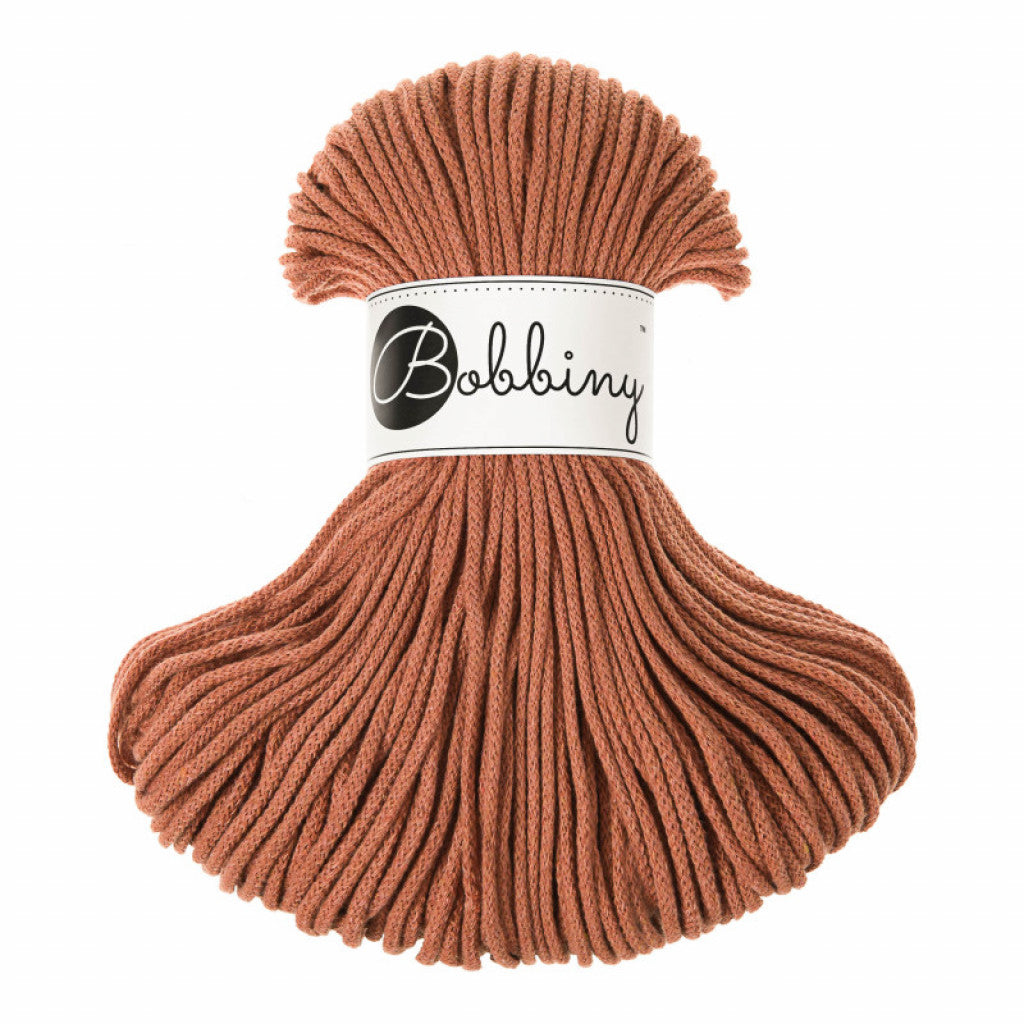 Bobbiny Braided Cord 3mm 100m - Terracotta