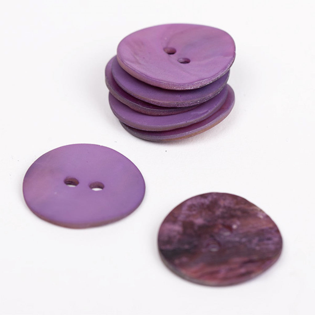 Knapp, 20mm - Rund (Lilla 609)