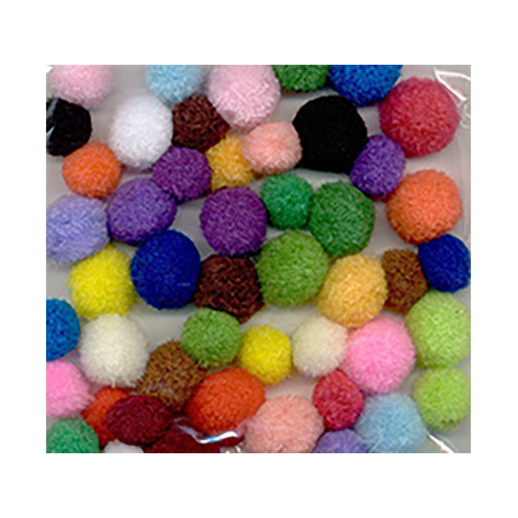 Pomponger sett - Mix - 48ass.