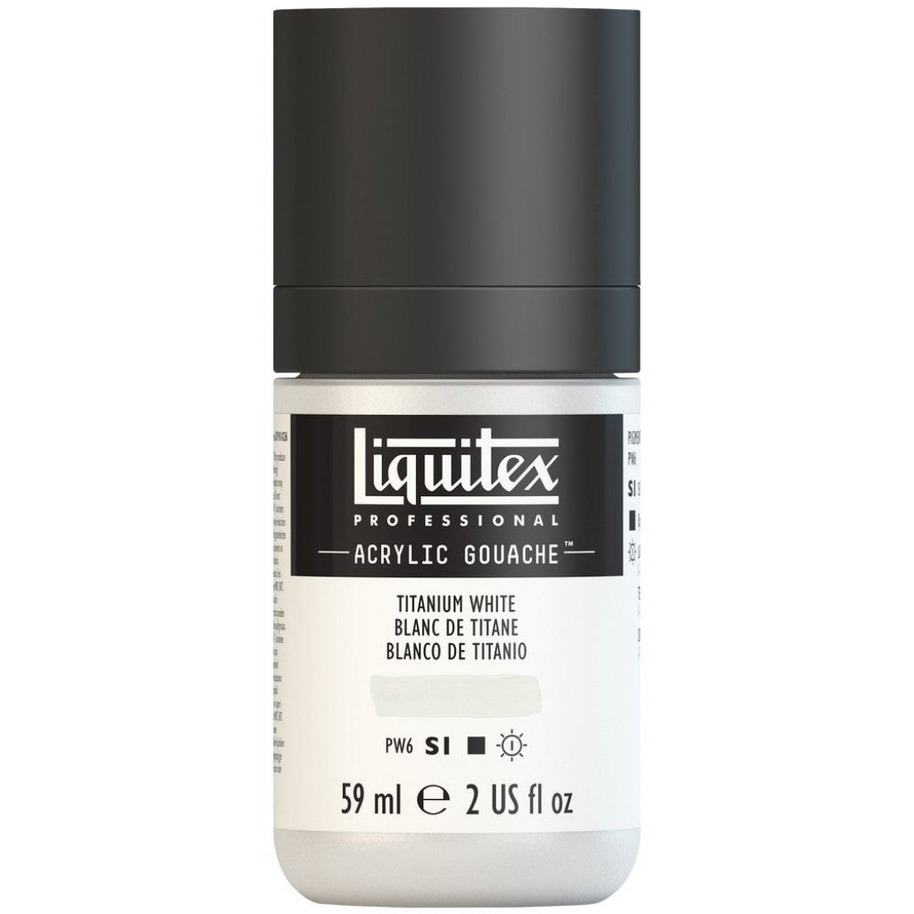 Liquitex Acrylic Gouache (matt) 59ml - 432 Titanium White  S1