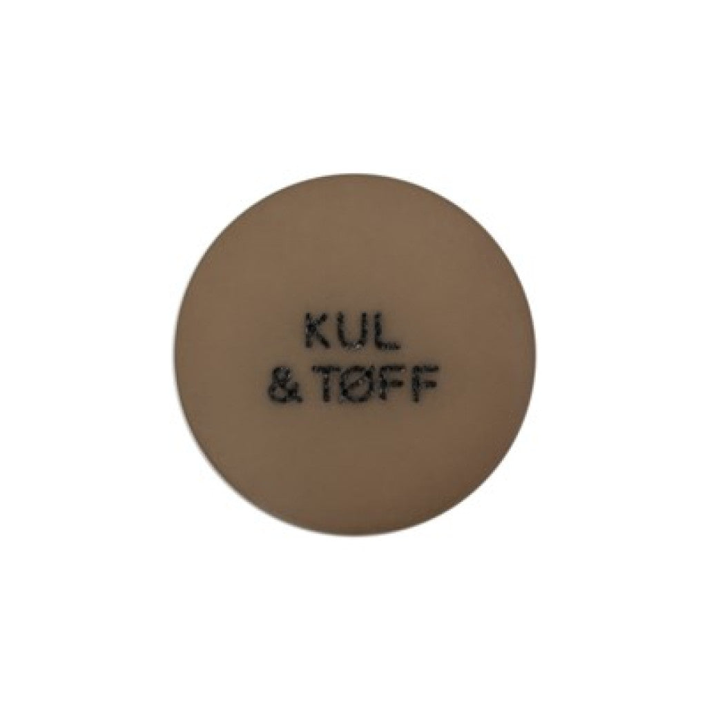 Knapp 15mm Brun - Kul og tøff
