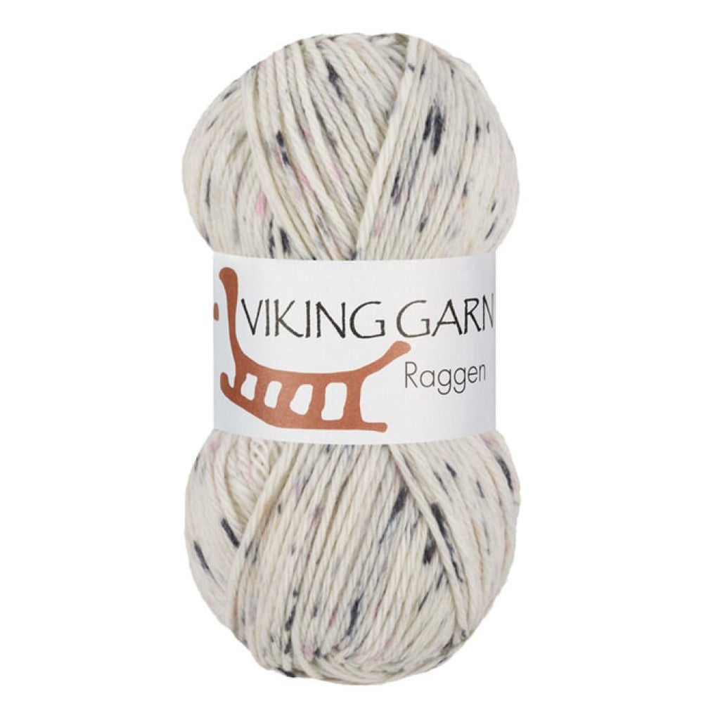 Viking Raggen - 701 Print sort/hvit/rosa