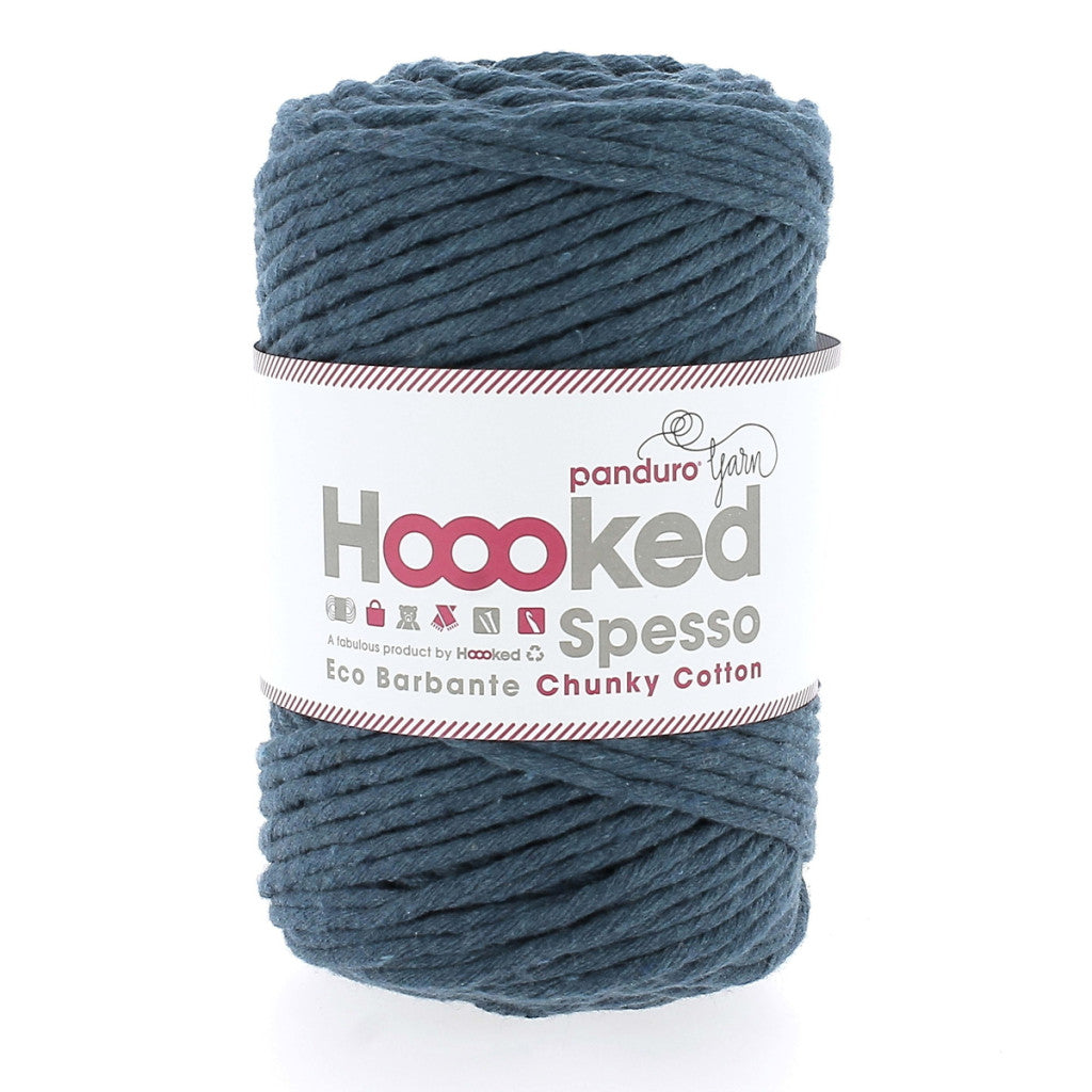 Hoooked Chunky Cotton Garn, 500g - Petroleum