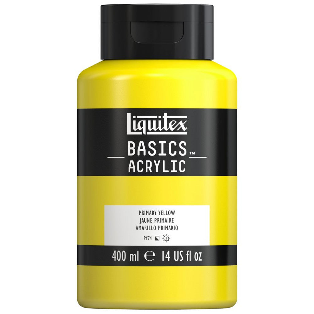 Liquitex Basics Acrylic 400ml - 410 Primary Yellow  S1