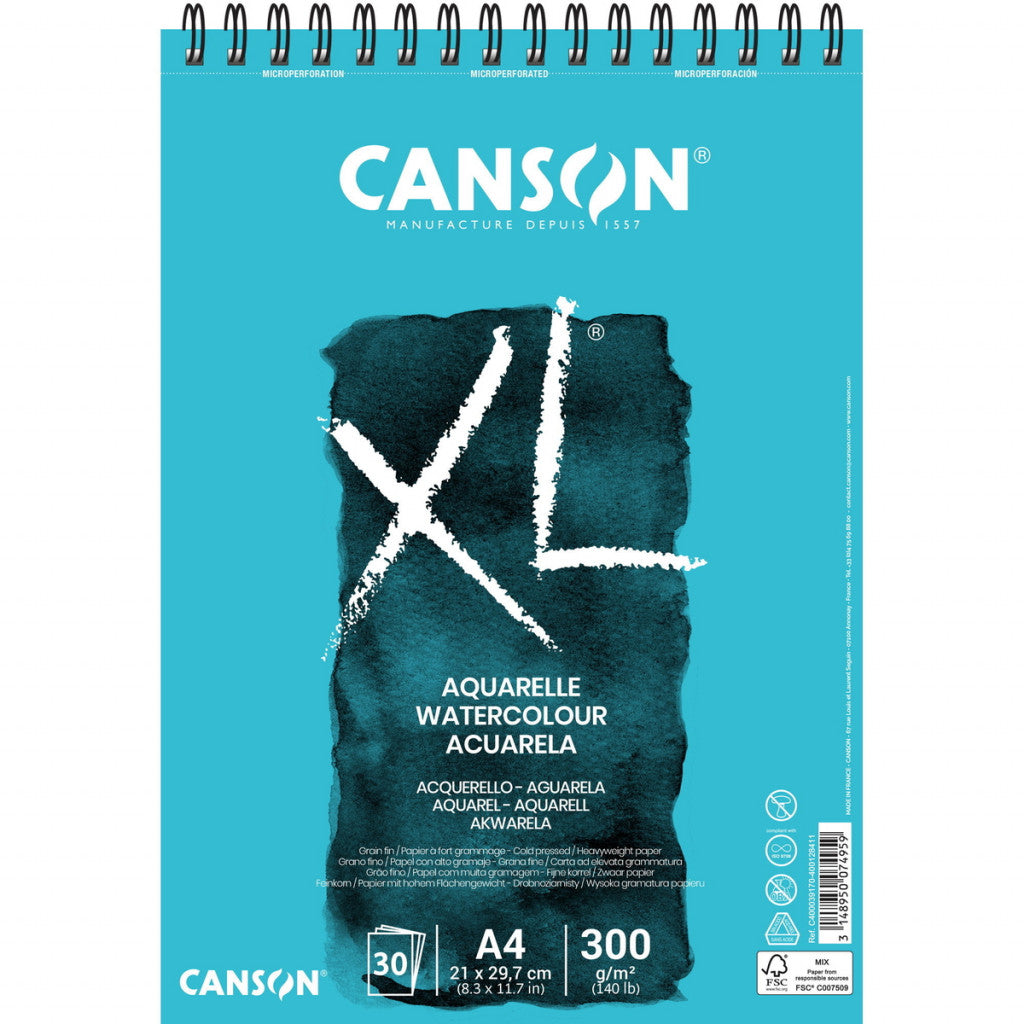 Canson Xl Aquarelle, 300g - A4, 30 ark
