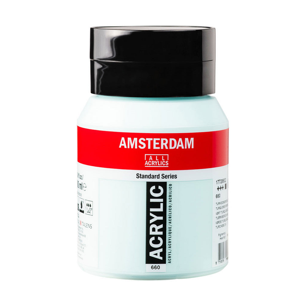 Amsterdam Standard Akryl 500ml - 660 Turquoise Green Light