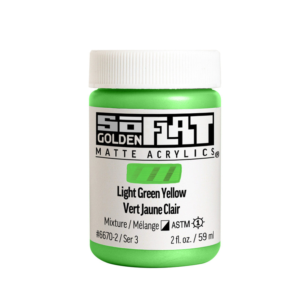 Golden SoFlat Acrylics 59ml - Light Green Yellow
