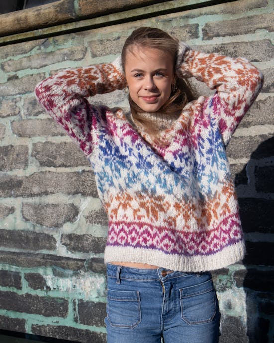 Twisty Air, 150g - 9101 Pink/Blå/Oransje