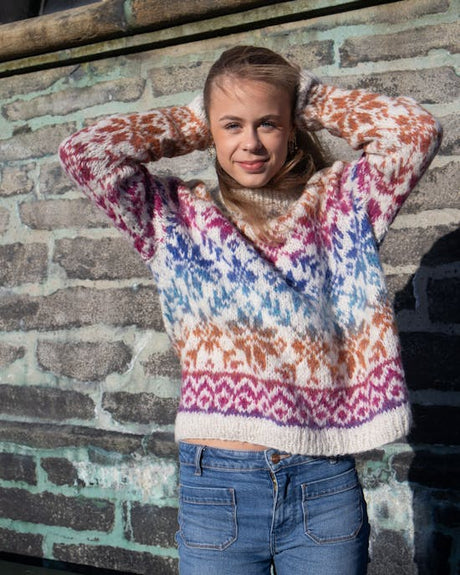 Twisty Air, 150g - 9101 Pink/Blå/Oransje