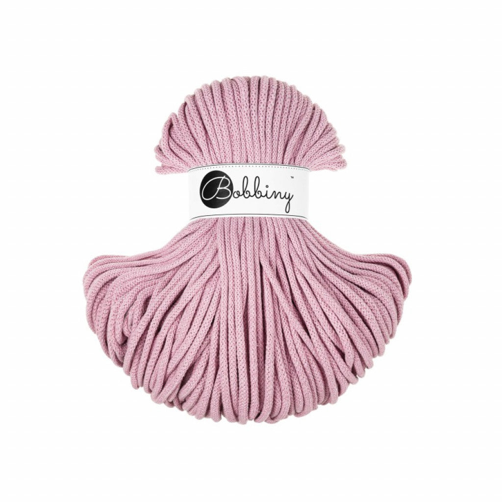Bobbiny Braided Cord 5mm 100m - Dusty Rose