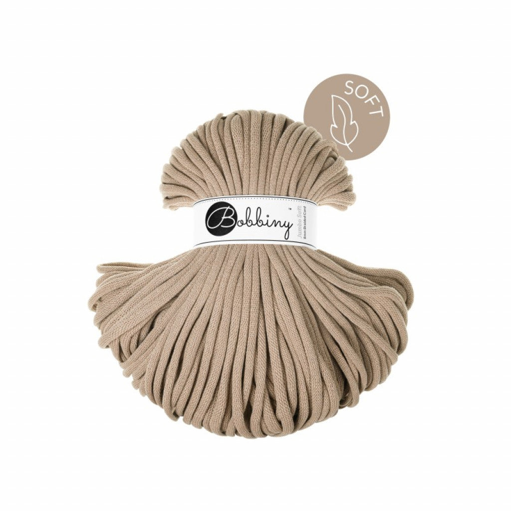 Bobbiny Jumbo Soft 8mm 100m - Sand