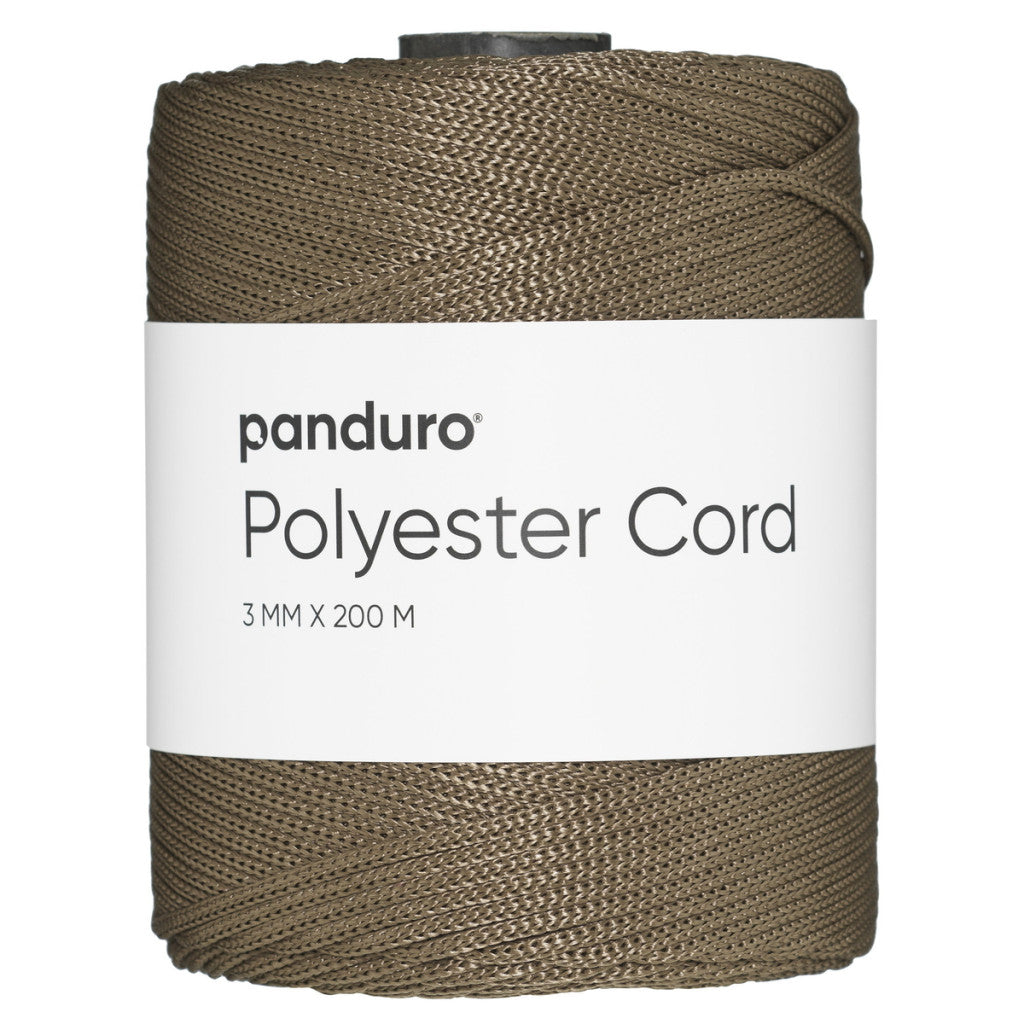 Polyestersnor 200 M Taupe