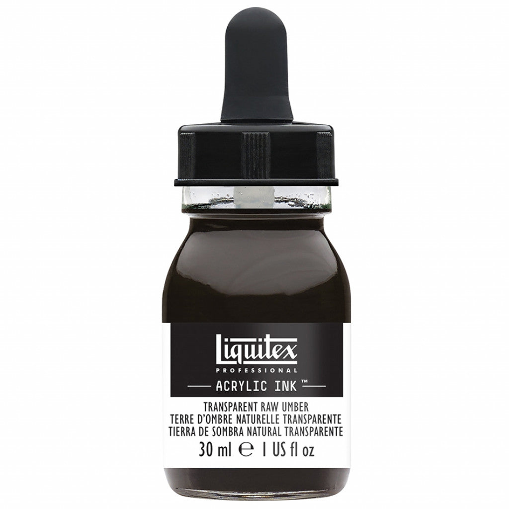 Liquitex Artists Acrylic Ink, 30 ml - 333 Transparent Raw Umber