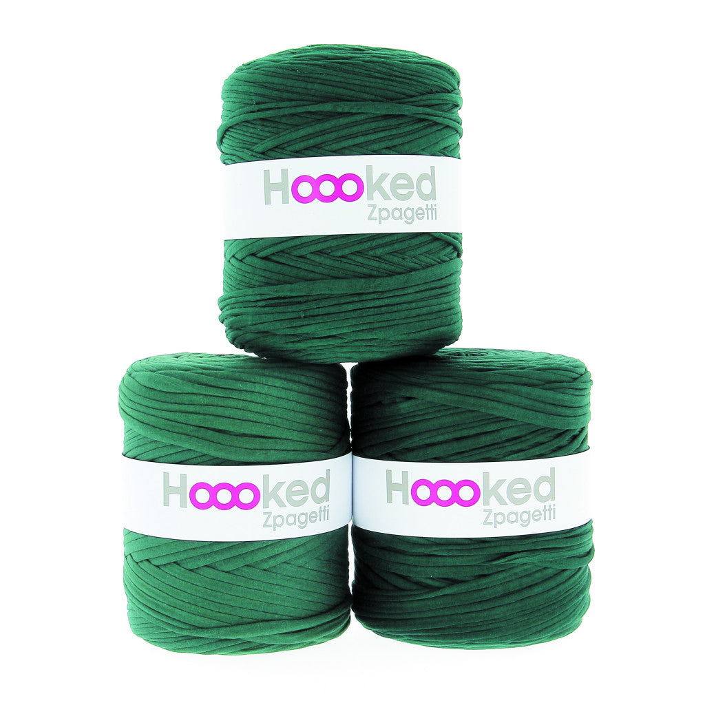Hoooked Zpagetti, 700g - Dark green shades
