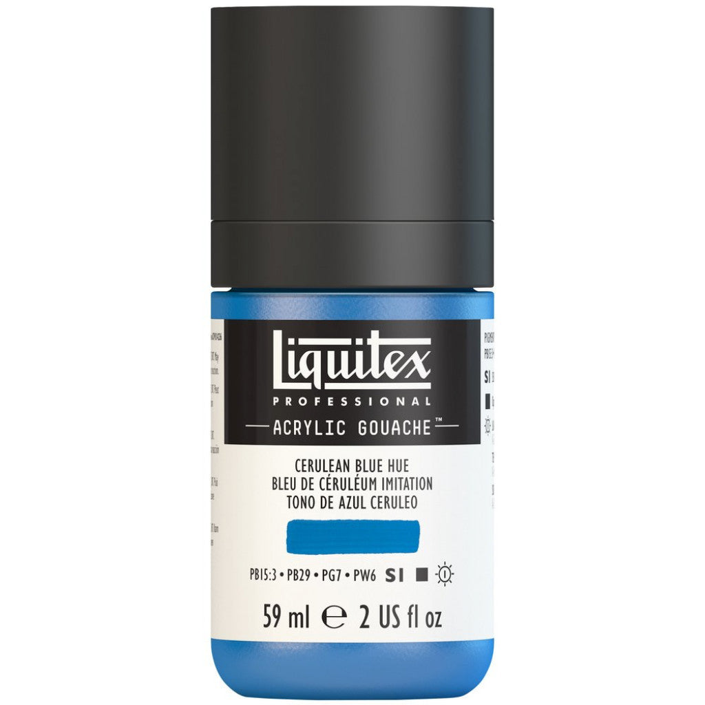 Liquitex Acrylic Gouache (matt) 59ml - 470 Cerulean Blue Hue  S1