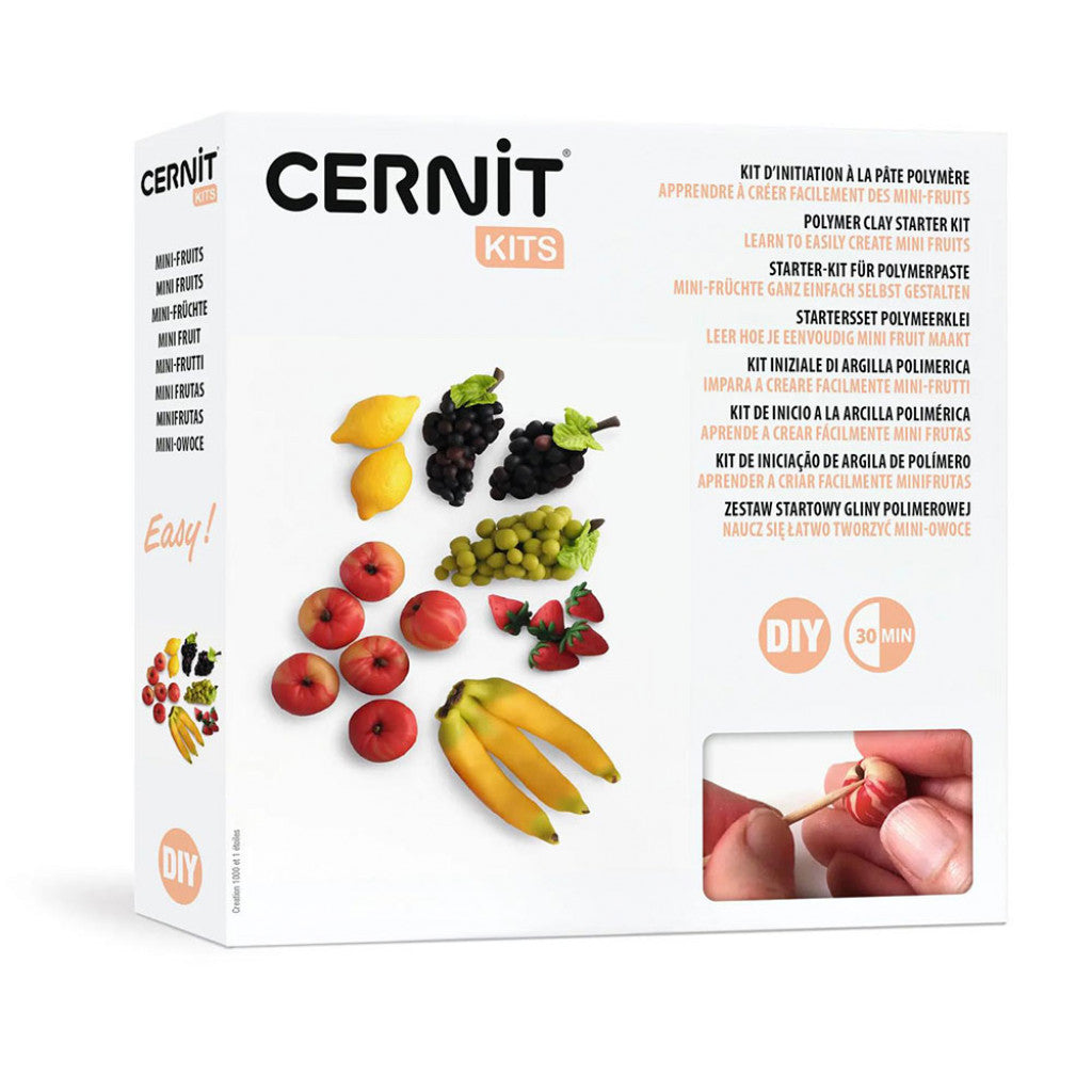 Cernit Polymerleire Startsett - Frukt miniatyrer