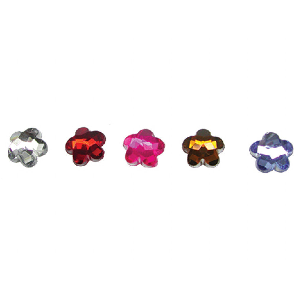 Strass-Steiner blomster lime,5 frg. x24/hver