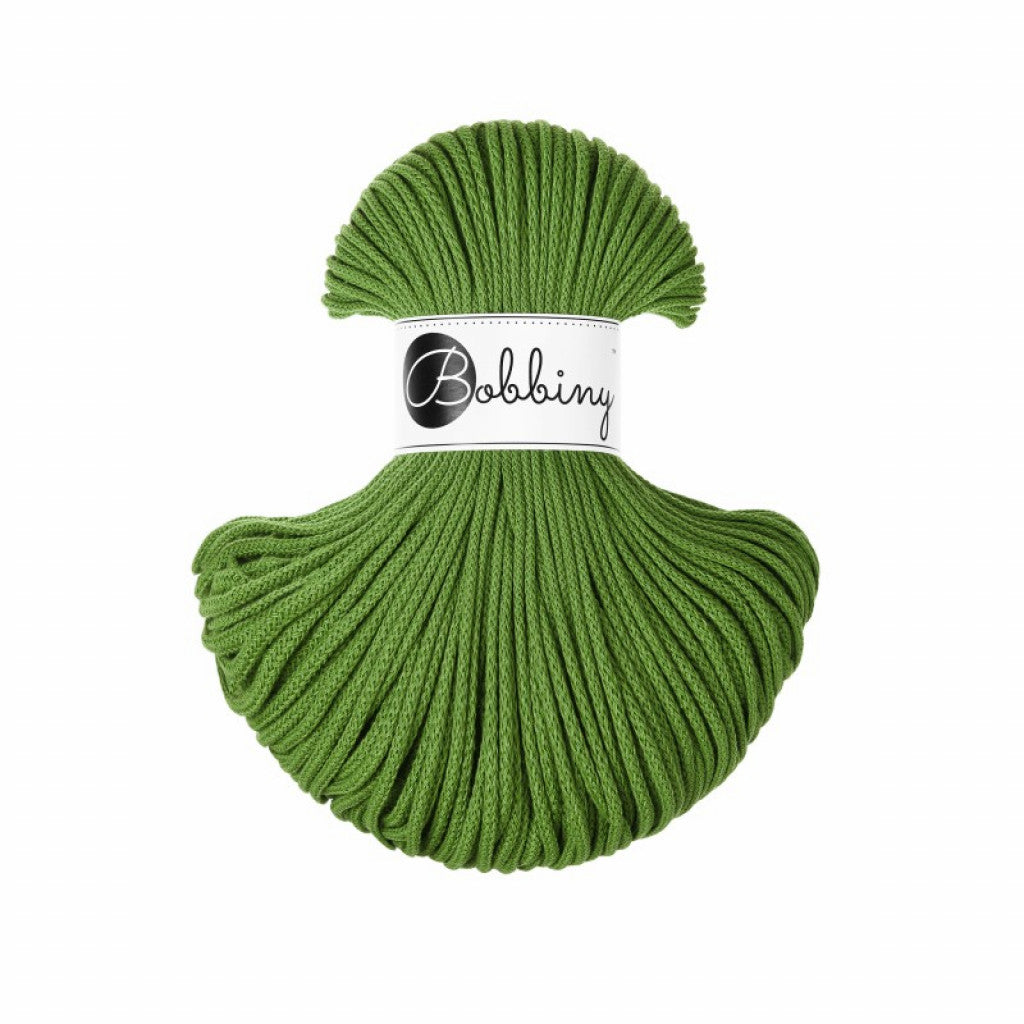 Bobbiny Braided Cord 3mm 100m - Moss Green