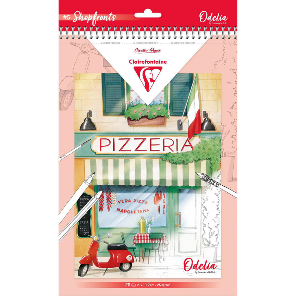 Clairefontaine Odelia Fargeleggingsbok A4 - Shopfronts