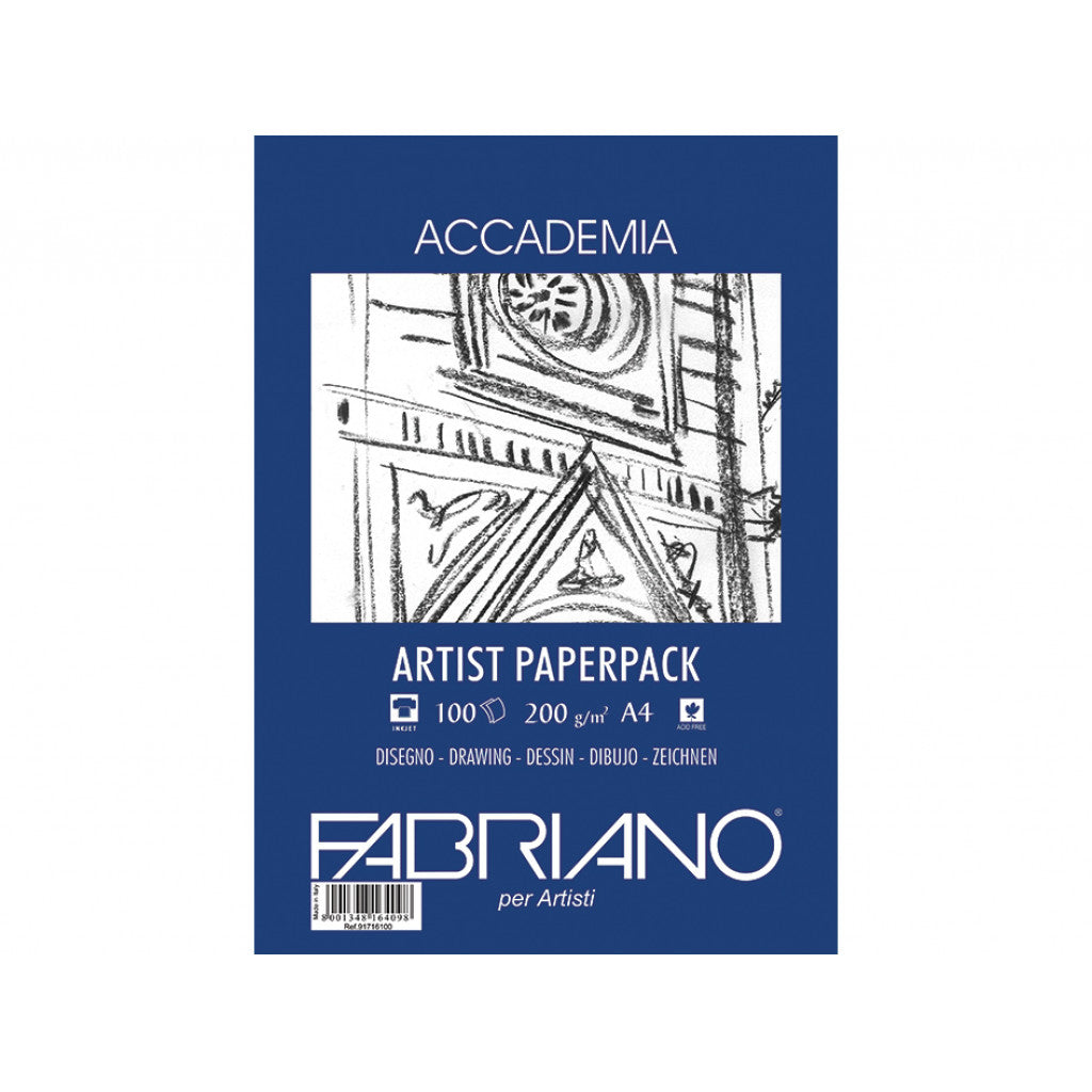 Fabriano Accademia Paperpack A4 200g - 100 ark