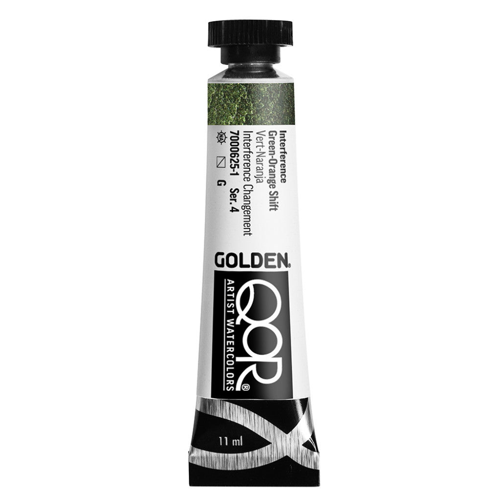 QoR Artist Watercolors tube 11ml - Interf. Green-Orange Sh