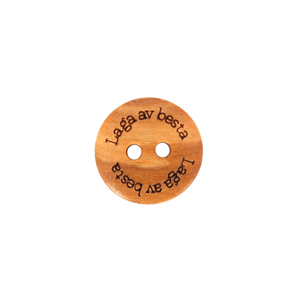 Treknapp - 2-hull 15mm - Laga av besta