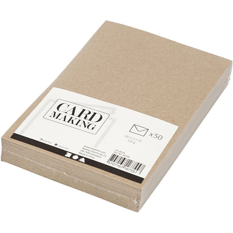 Konvolutt C6 - Kvist/Natur, 120g, 50stk.