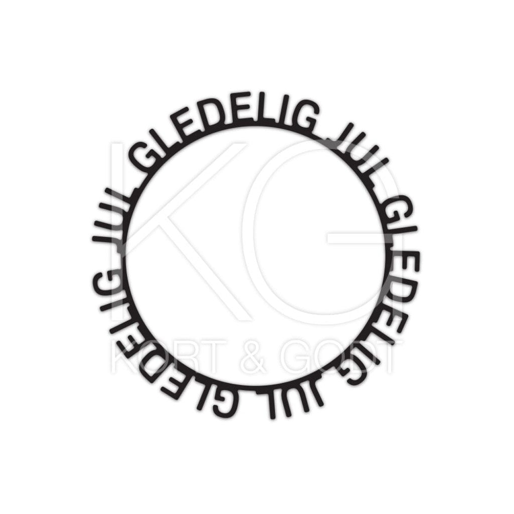 Kort & Godt Die - Gledelig jul 8512