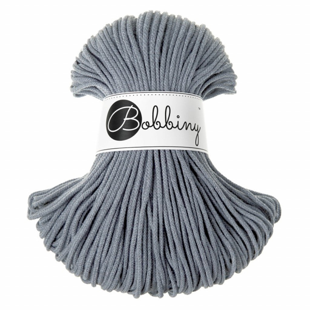 Bobbiny Braided Cord 3mm 100m - Steel