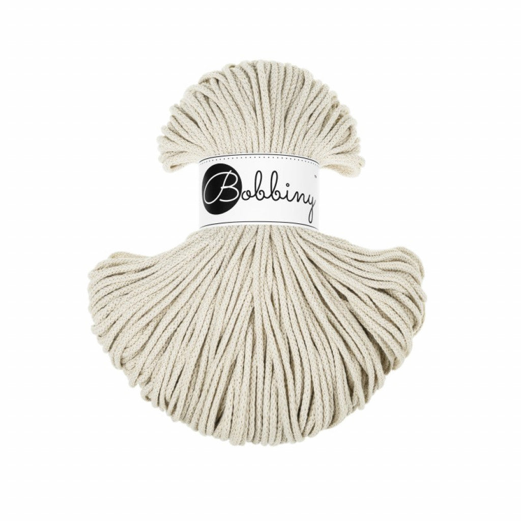 Bobbiny Braided Cord 3mm 100m - Cashmere Beige