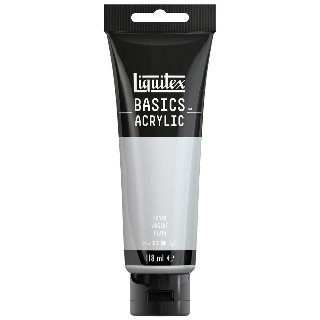 Liquitex Basics Acrylic 118ml - 052 Silver  S2