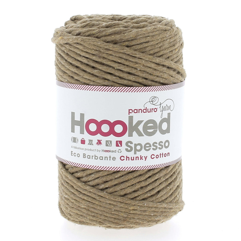 Hoooked Chunky Cotton Garn, 500g - Brun