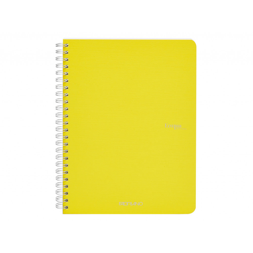 Fabriano EcoQua Original Spiral A5 Linjert - Yellow