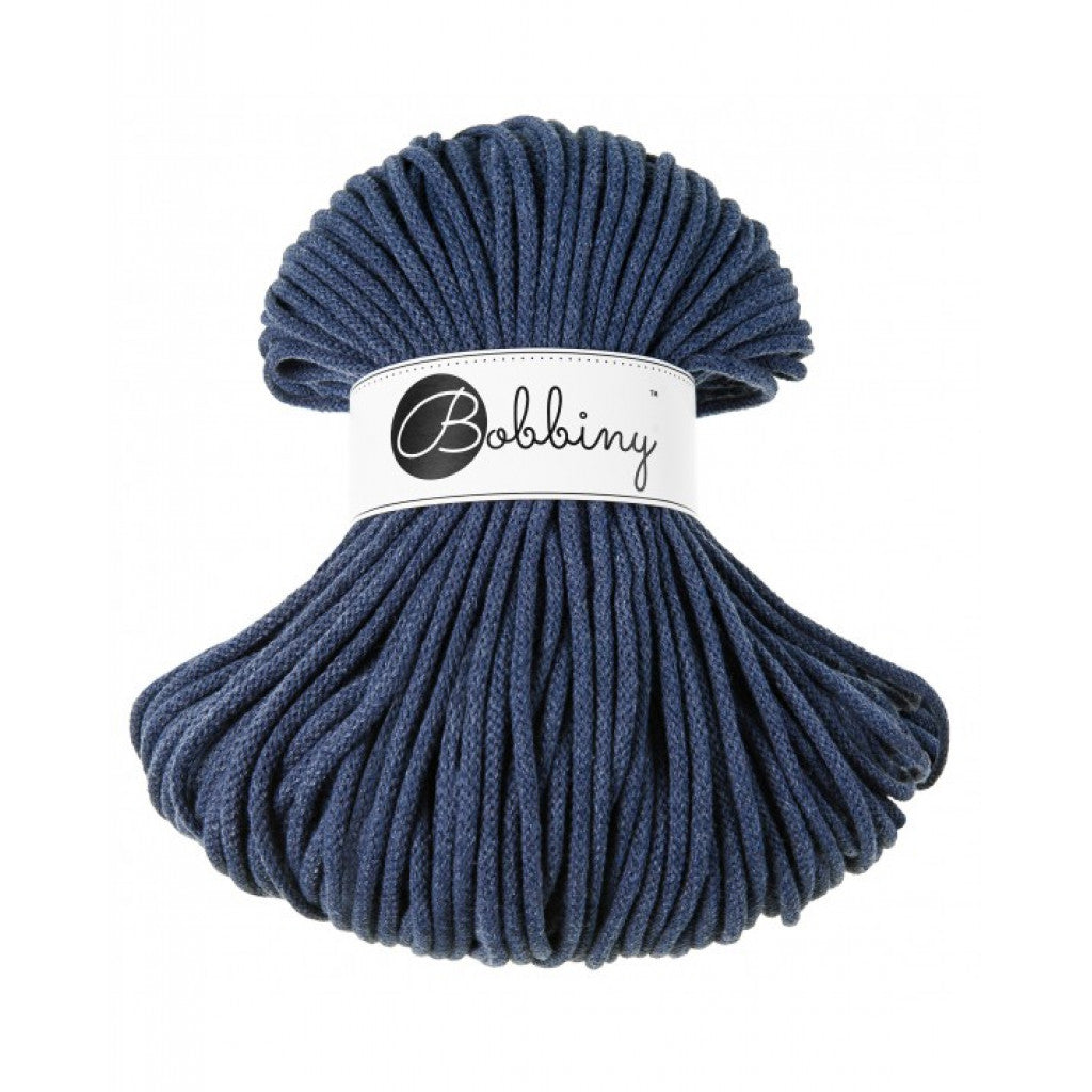 Bobbiny Braided Cord 5mm 100m - Jeans