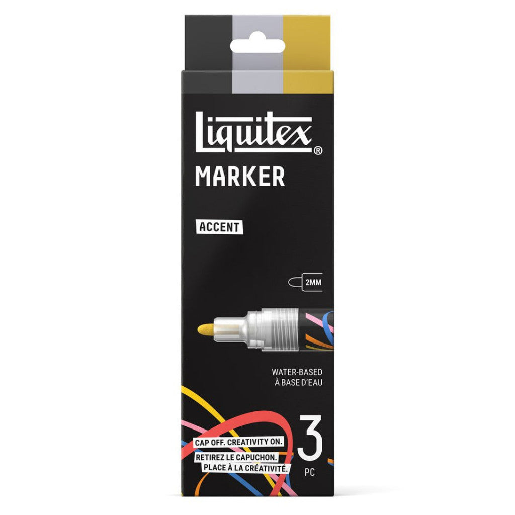 Liquitex Marker 3X2mm Set - Accent