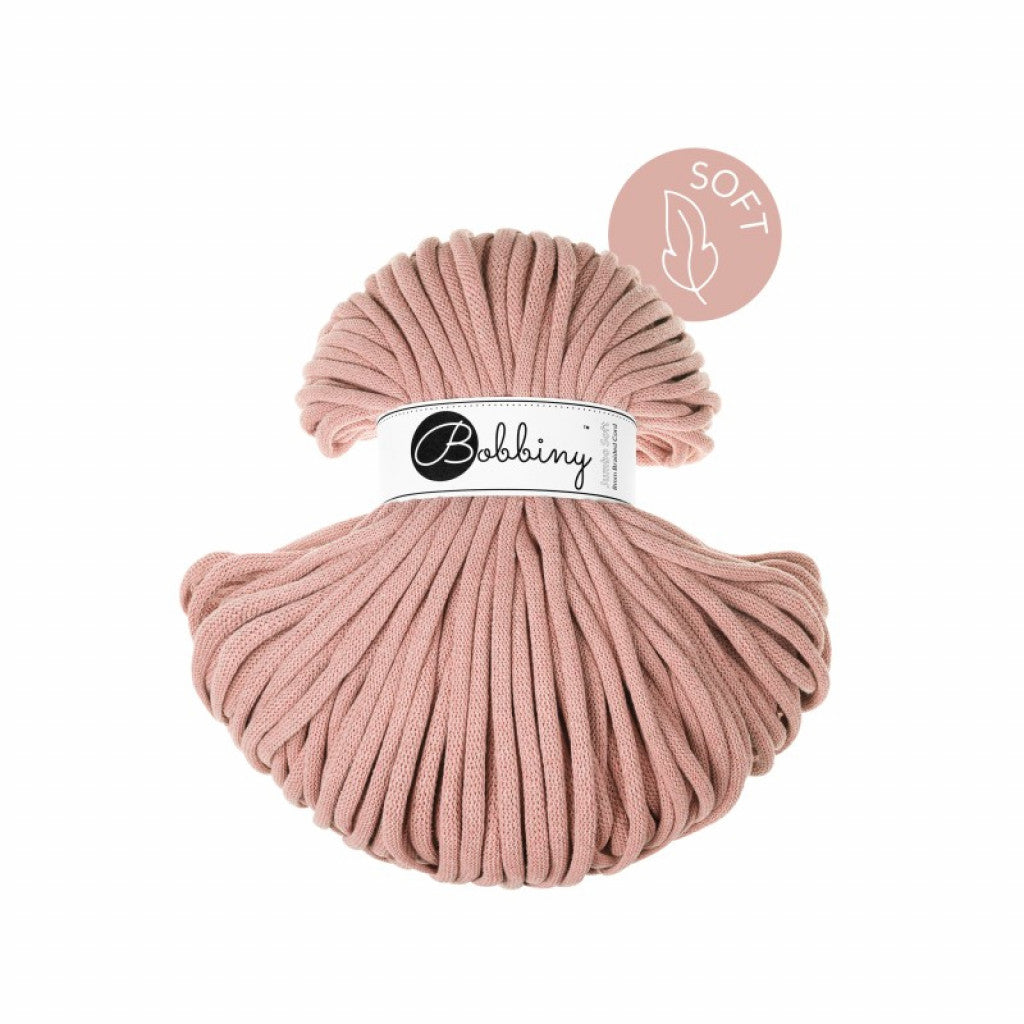 Bobbiny Jumbo Soft 8mm 100m - Blush